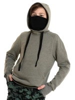 Толстовка Худи без начеса "Ниндзя" с маской "Ninja"