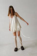 Топ шелк Асимметрия (шампань)