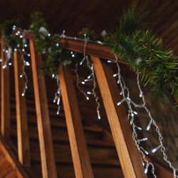 ULD-B3010-200-DTA WHITE IP20 Бахрома светодиодная с контроллером. 200 светодиодов. 3 м. белый. IP20. провод прозрачный