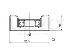 Ролик направляющий приводного ремня UNIO TNS-10062