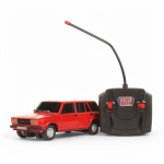 Модель пласт. на РУ "Lada Ваз-2104" 18см. свет, красный, на бат., в коробка 2104-18L-RD (Техно