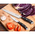 Нож кухонный Daniks, Black, для овощей, нерж сталь, 9 см, рук пласт, 161520-5