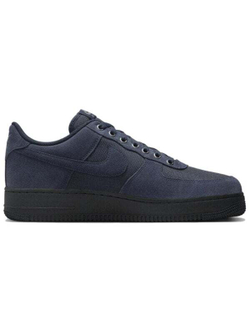 Nike Air Force 1 Anti-Slip Wear-Resistant Low-Top Skateboard Shoes Unisex Black Blue