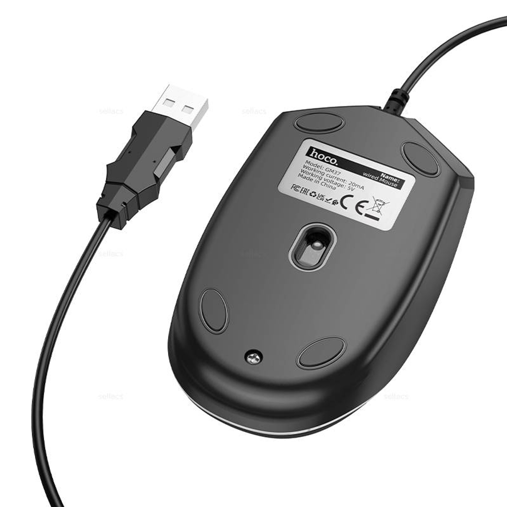 Проводная мышь Hoco GM37 (black)