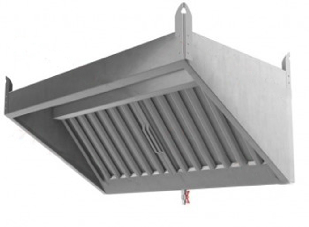 Зонт нержавеющий пристенный ЗВН 02 ,1400х1000х400