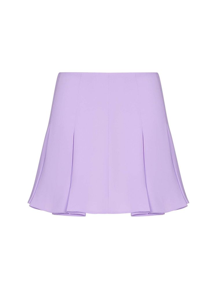 Мини юбка из крепа со складками