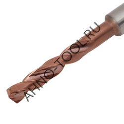 Сверло  4.0мм  твердосплавное 3D без подвода СОЖ. SP-X800030400 VHM AHNO по стали, чугуну, нерж. и ж