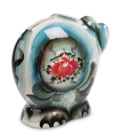 ГЛ- 289 Копилка «Слон» цв. (Гжельский фарфор)