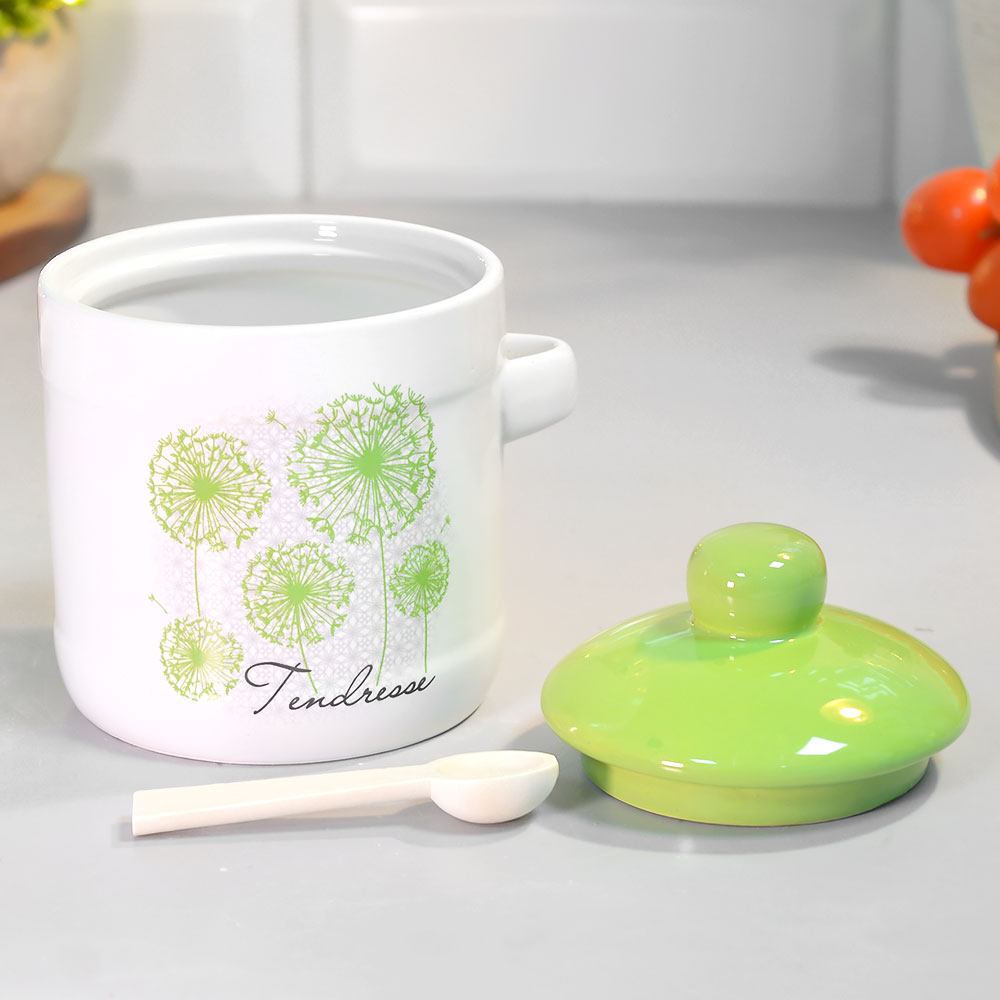 Сахарница 370мл с ложкой "Нежность" (00113335)