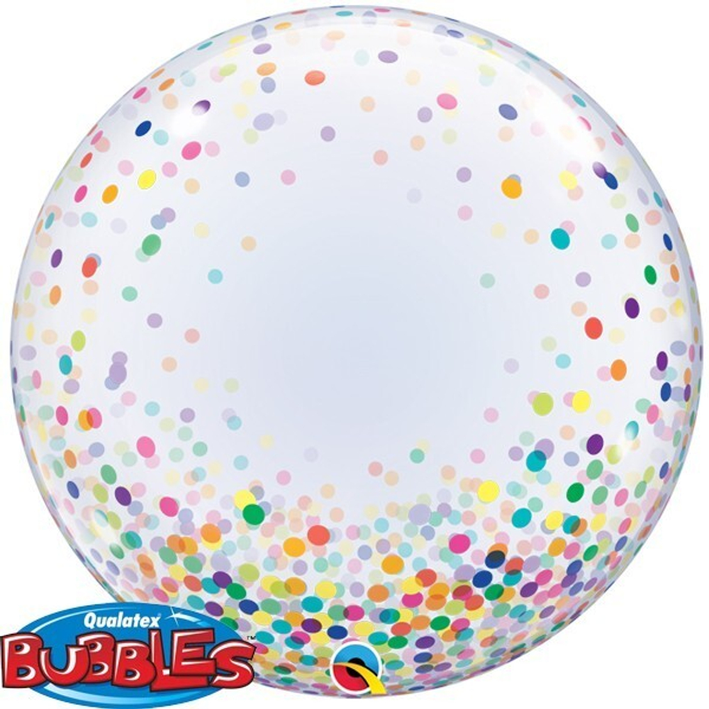 П BUBBLE DECO 24" Конфетти разноцветное