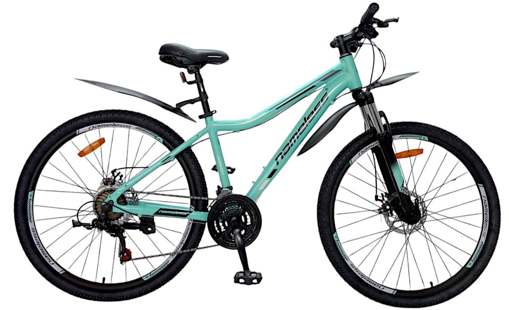 Велосипед 26" Nameless J6300DW, бирюзовый, 15"