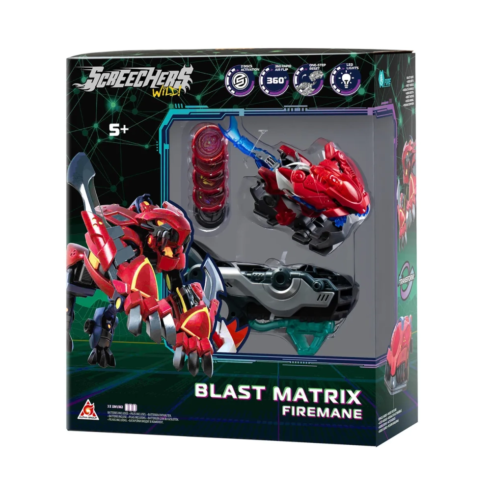 Дикие Скричеры. Игровой набор Бласт Матрикс Фаермэйн S5. ТМ Screechers Wild