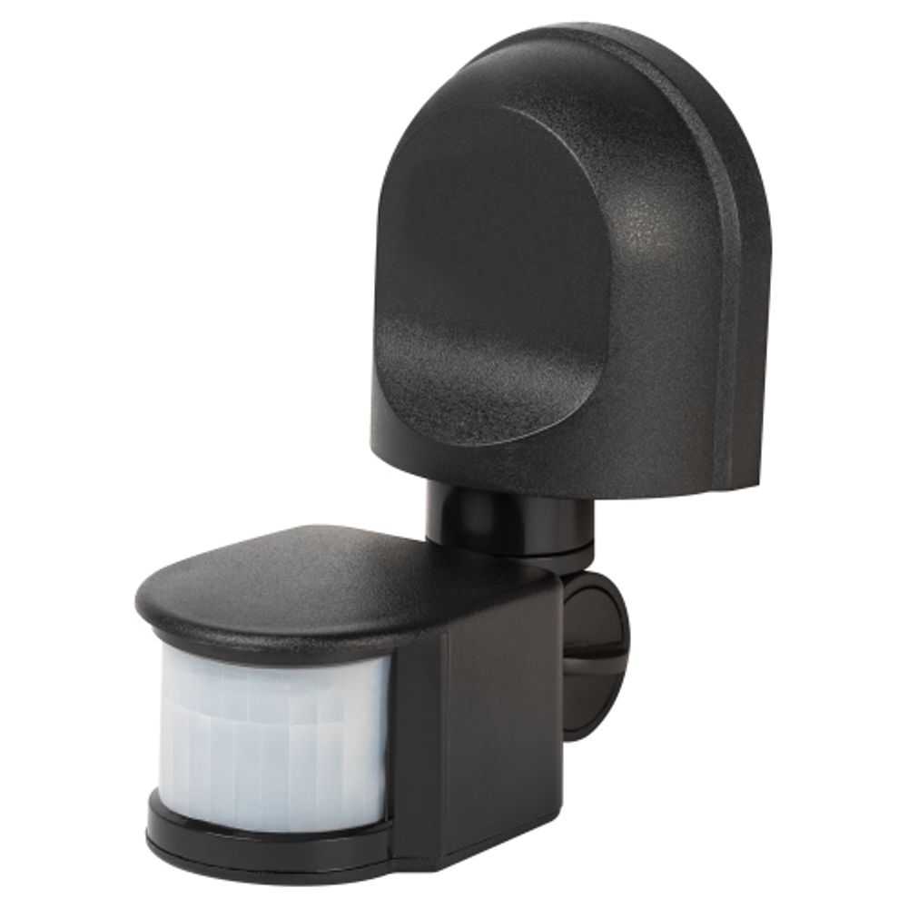 Датчик движения ЭРА MD 04 настенный инфракрасный 1200 Вт угол 180 градусов IP44, черный | Датчики движения