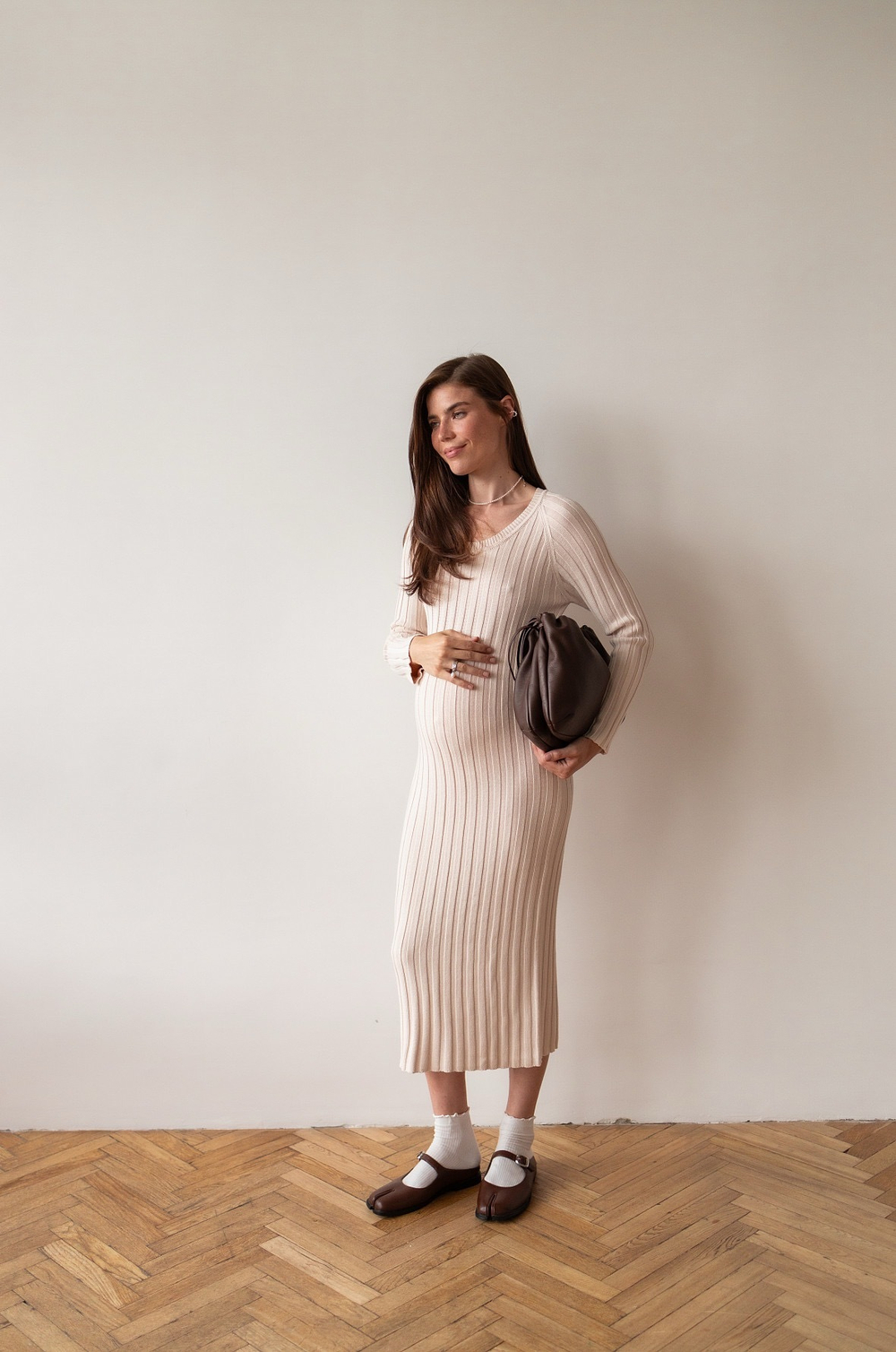 Платье Стефания для беременных, Кремовый