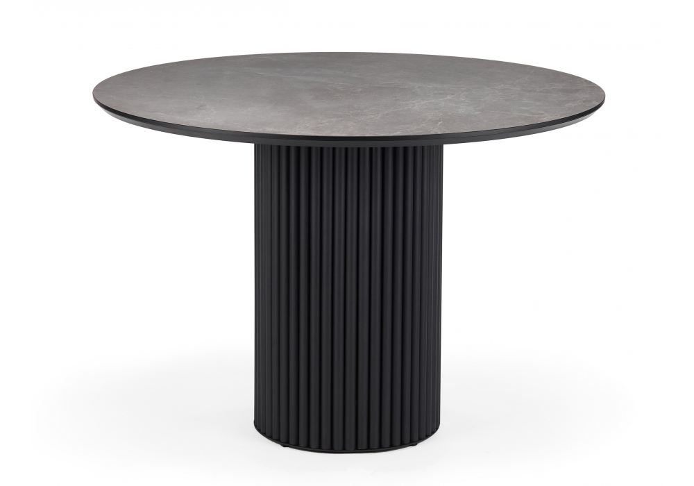 Керамический стол Woodville Барел 110 dolmen cris sahara, черный