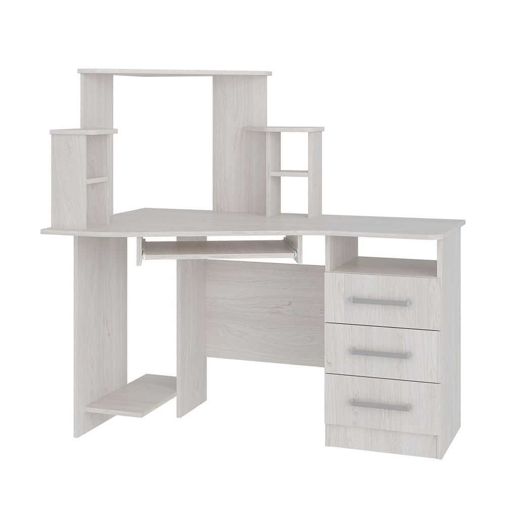 "Каспер" стол компьютерный ясень белый