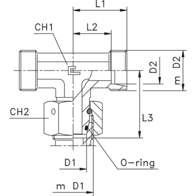 Соединение PNТ DL10 16х1.5 DS10 18х1.5 (корпус)