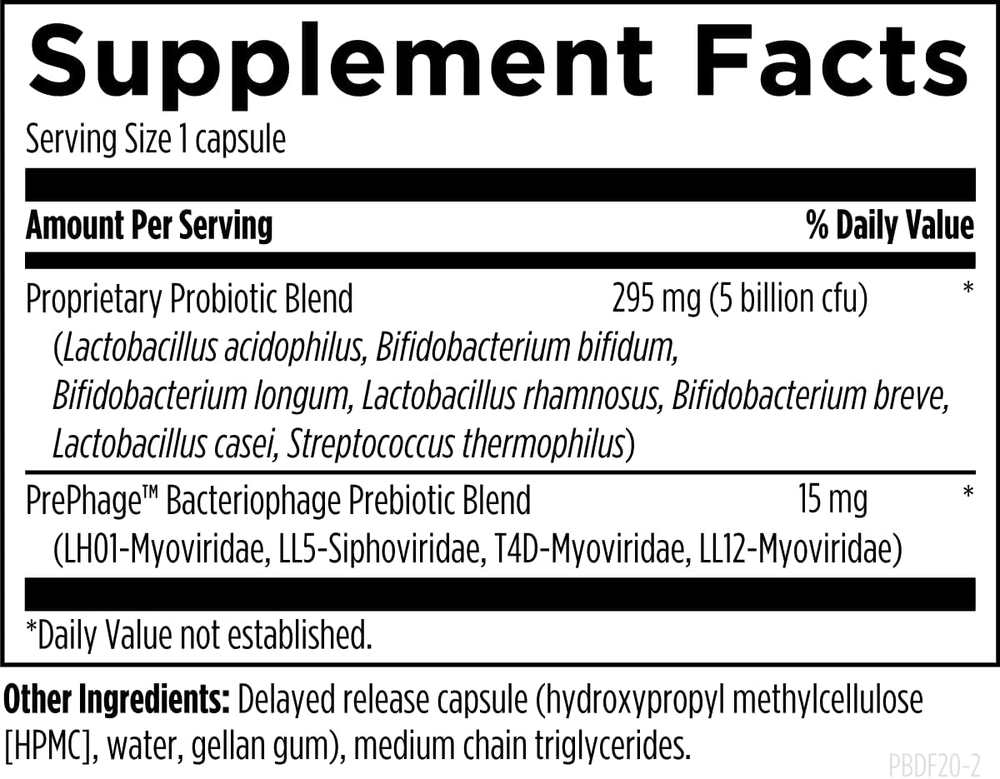 Designs For Health - Probiophage DF™ - 60 capsules