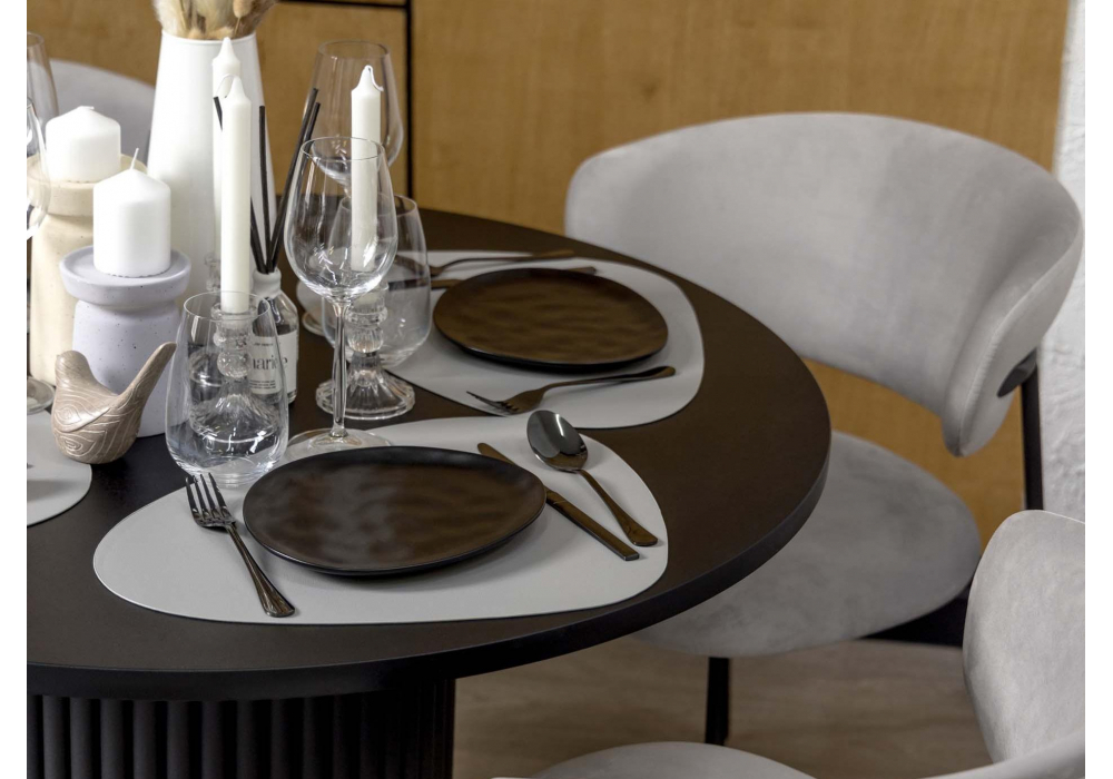 Стол деревянный Woodville Барел 90 черный, черный, ножки черные