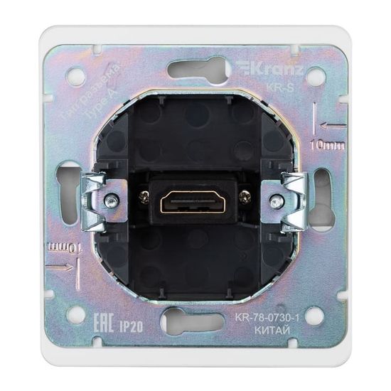 Розетка ROUND HDMI с/у перламутр KRANZ