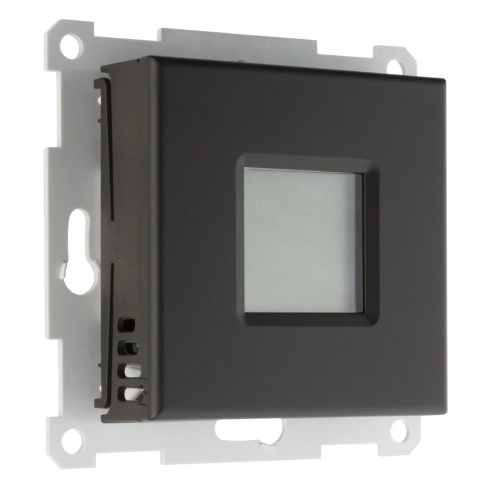 Терморегулятор с датчиками температуры пола и воздуха Comfort ECO/ON59 16А 250В, программируемый, черно-коричневый матовый LIREGUS