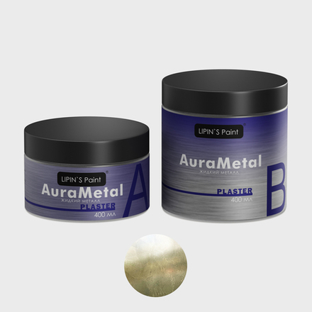 Жидкий металл AuraMetal Plaster золото