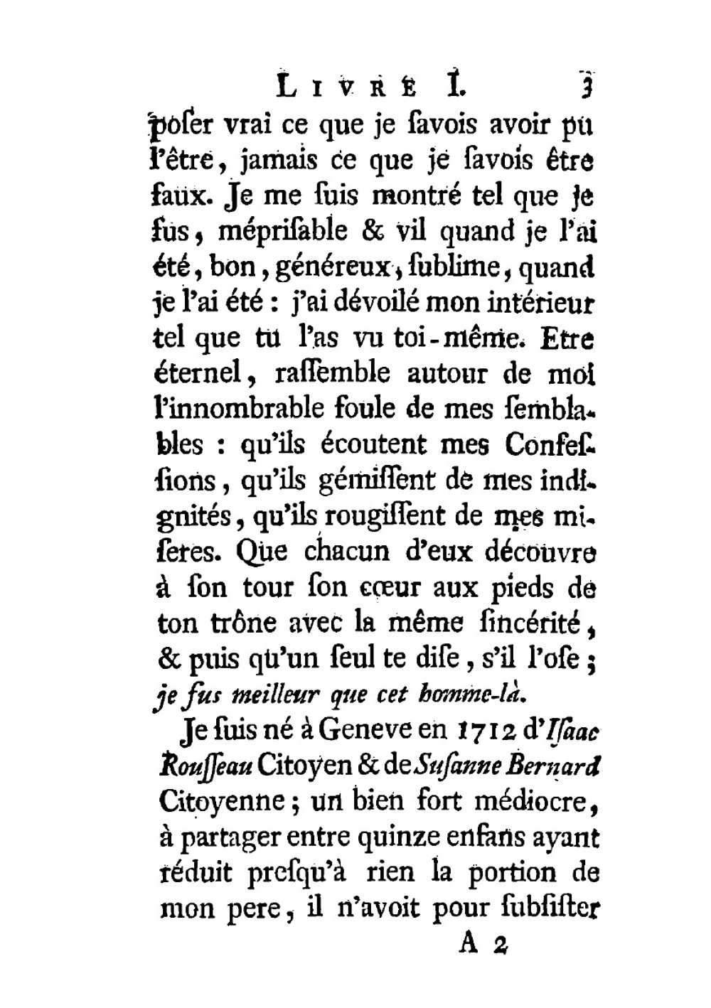 Les confessions, suivies des rêveries du promeneur solitaire. Tome 1 | Жан-Жак Руссо