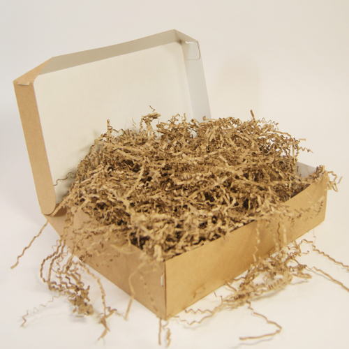 Бумажный наполнитель для подарков Крафт 500гр (ширина 3мм)