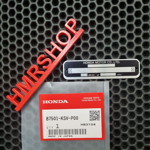 Honda Пластина табличка 87501-KSV-P00
