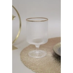 Бокал для вина 260мл «Opera» с золотой каймой