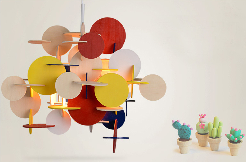 Pendant design lamp  Bau by Normann Copenhagen (Multicolored)