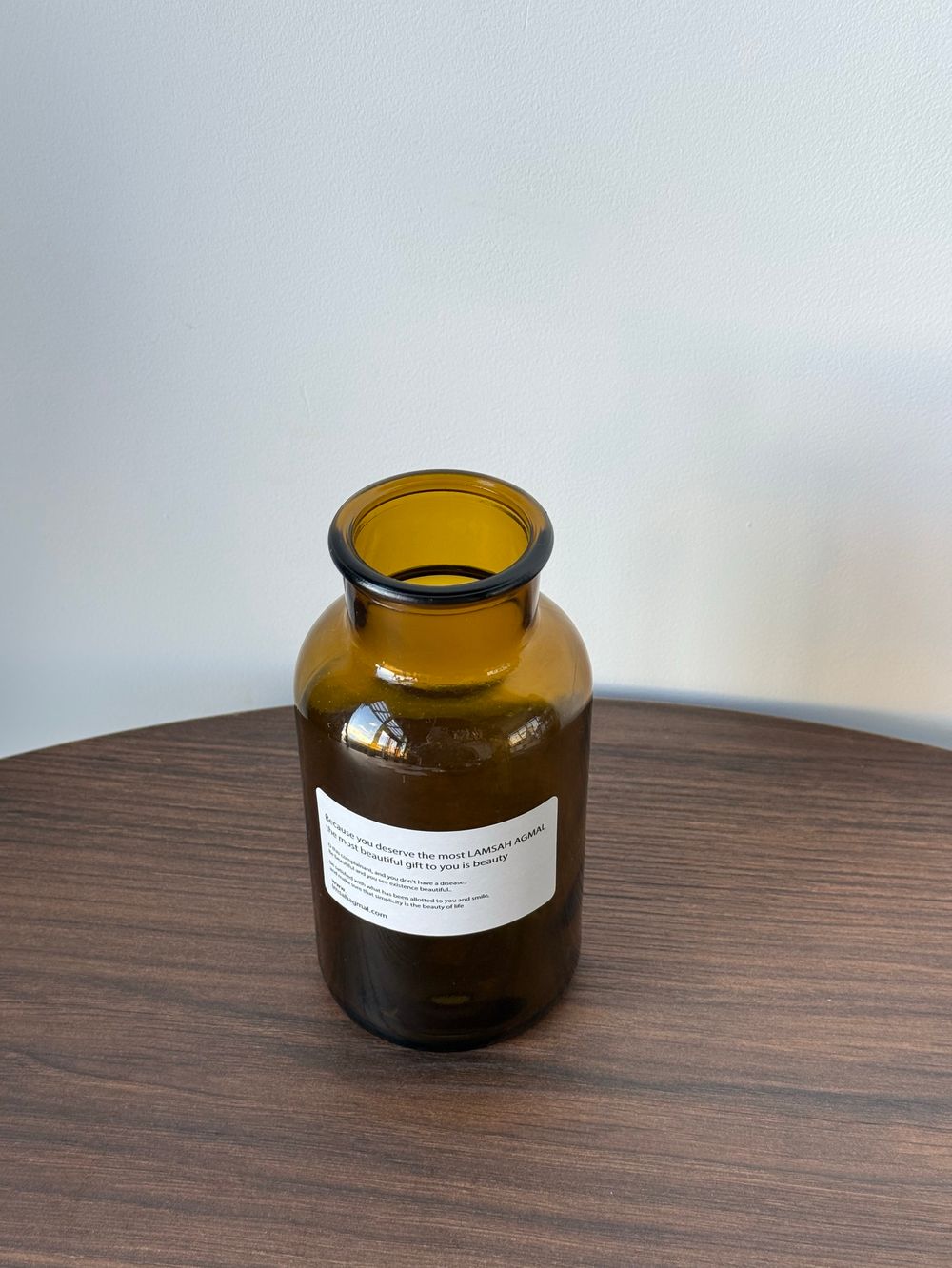 Ваза "Бутыль" Коричневая