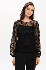 23418 Блузка женская (черный)
