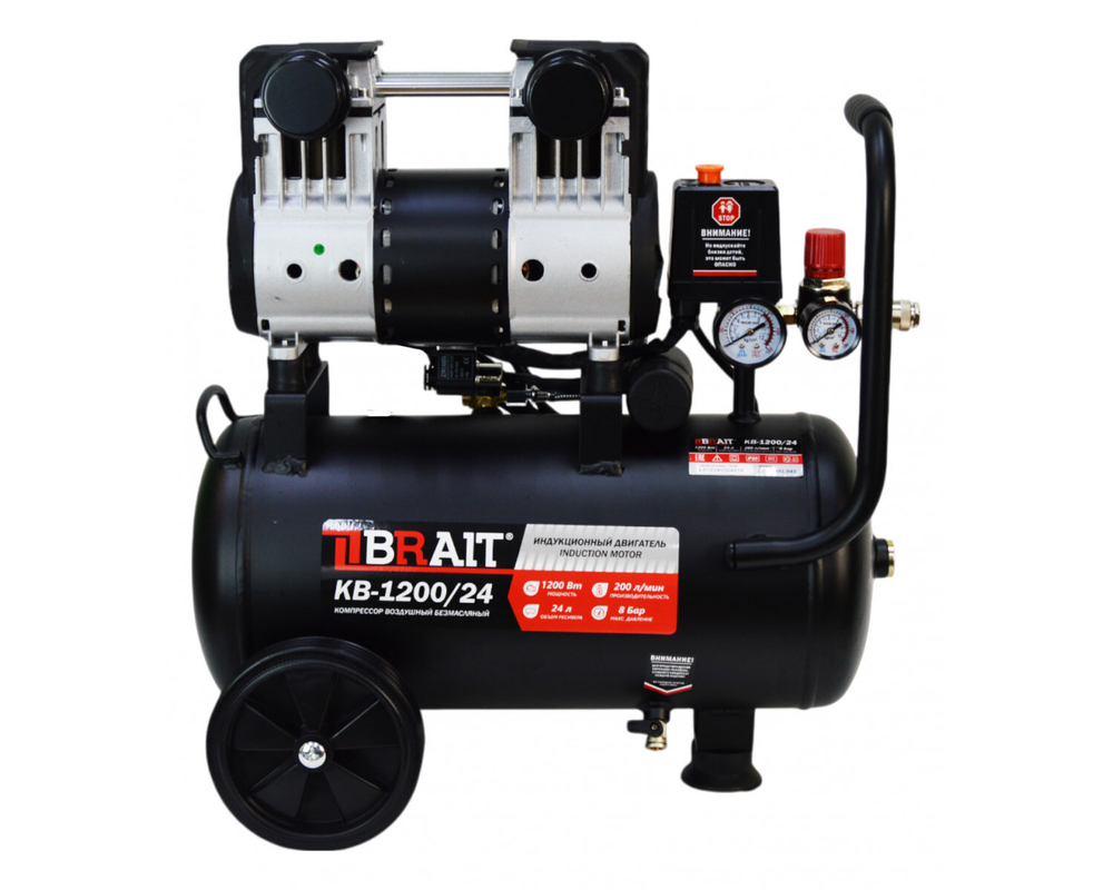 Компрессор воздушный BRAIT KB-1200/24