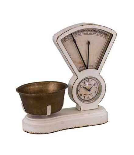 Часы с календарём и латунной чашей 30*34*12,5см