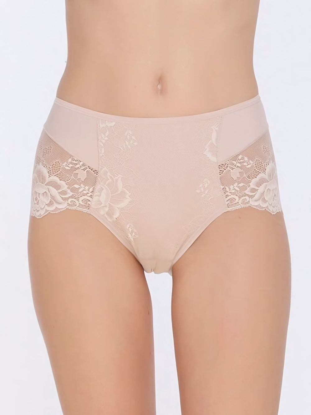 Трусы-слип с высокой линией талии Greta (Размер: XL) (Цвет: телесный)