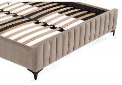Двуспальная кровать Амелия 160х200 без ПМ бежевая