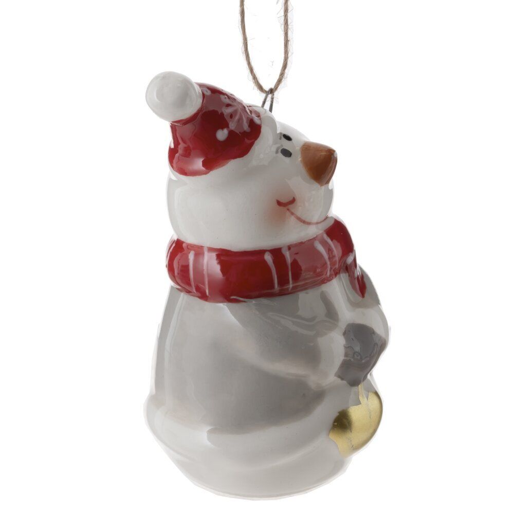 GAEM Фигурка декоративная подвесная "Снеговик", L4 W4 H7 см, 2в.