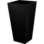 Горшок для цветов InGreen Manhattan CUBE 300х564мм 34л c дренаж. вставкой оникс