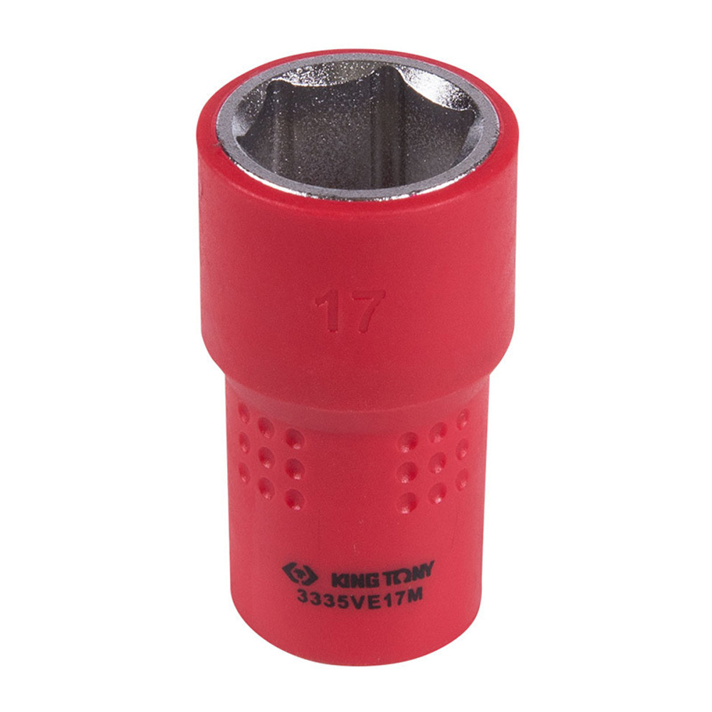 KING TONY (3335VE17M) Головка торцевая диэлектрическая шестигранная 3/8", 17 мм