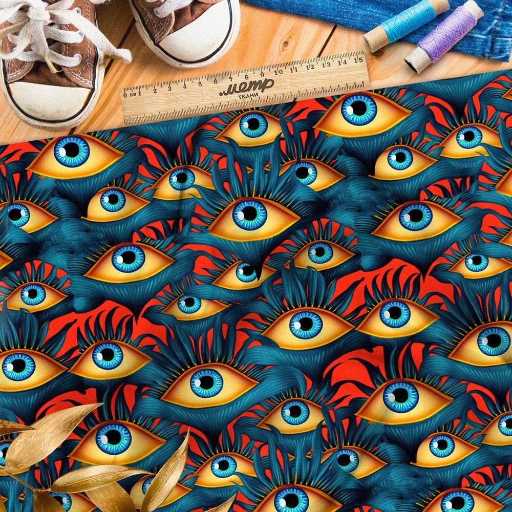 Ткань оксфорд 600  у страха глаза велики