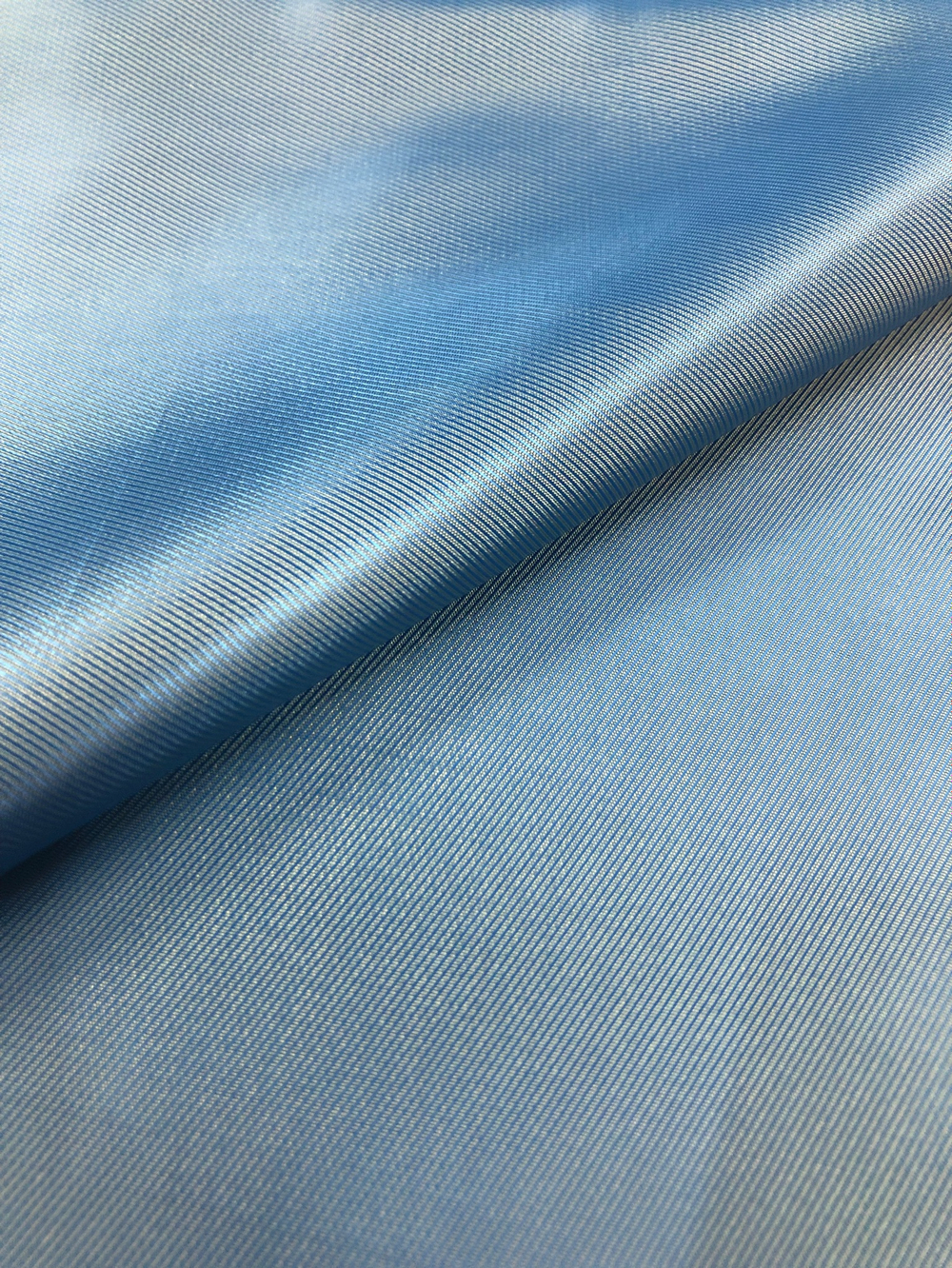 327467 ткань подкладочная цвет голубой (хамелеон), саржа