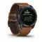 Garmin epix Pro (Gen 2) Sapphire Edition 51 мм, титановый угольно-серый, DLC, коричневый кожаный ремешок