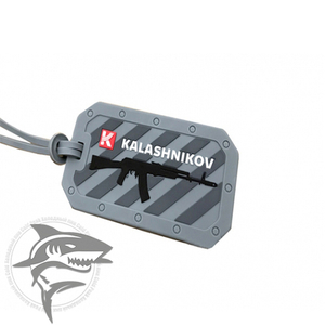 Бирка багажная сувенирная ПВХ Калашников