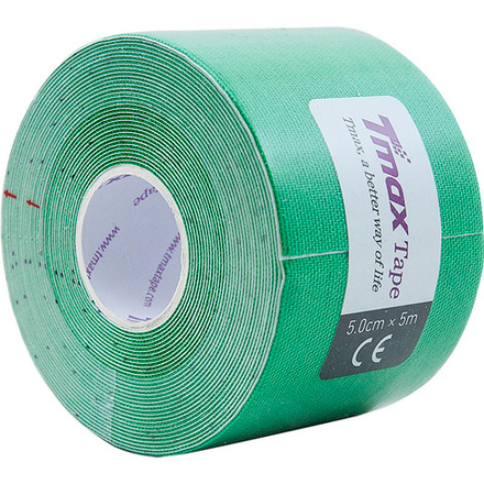 Тейп кинезиологический TMAX Extra Sticky 5 см x 5 м, 423181, зеленый