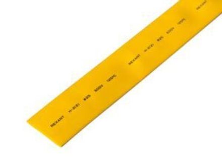Трубка термоусаживаемая ТУТ нг 25,0/12,5мм, желтая, упаковка 10 шт. по 1м REXANT