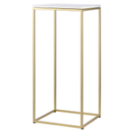 Набор из 2-х столиков Bergenson Bjorn Mayen Gold, белые/золотистые