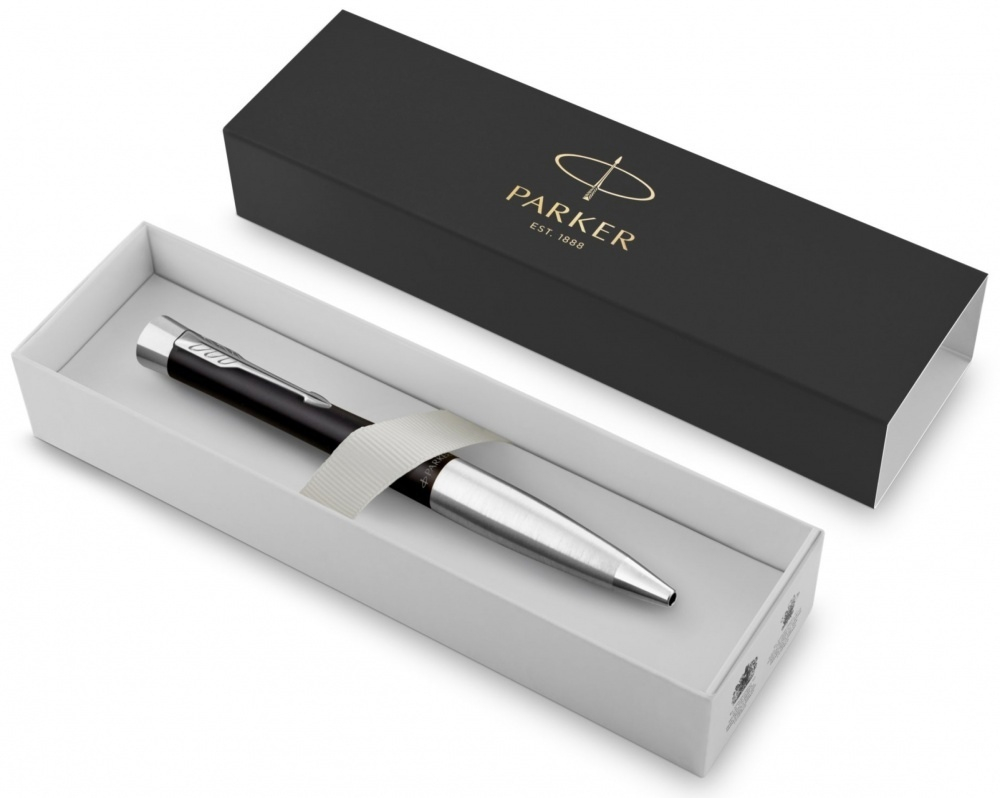 Шариковая ручка Parker Urban Muted Black Chrome Trim M Blue