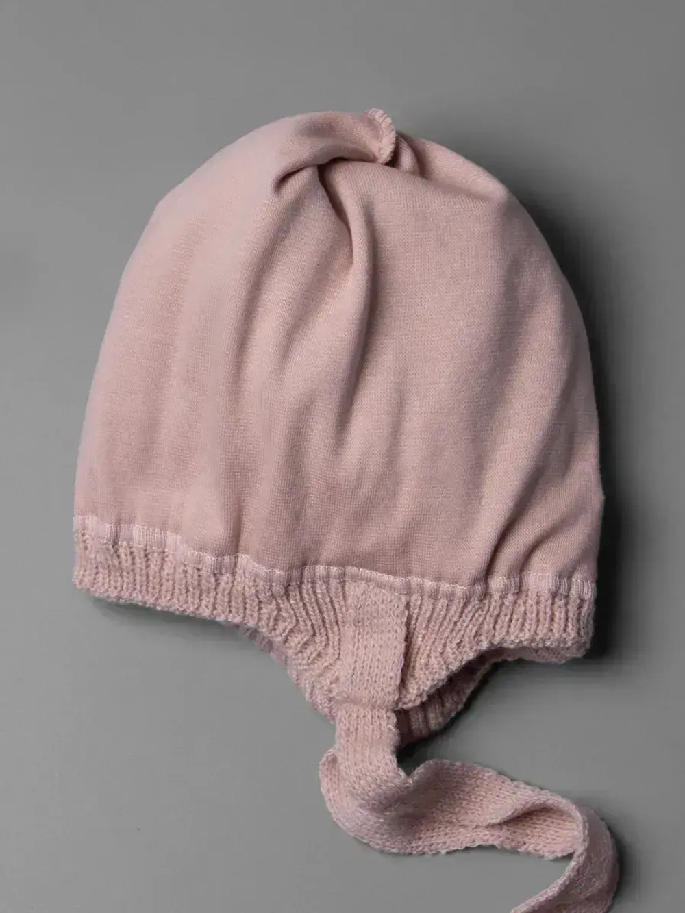 Шапка для девочки с ушками осенняя