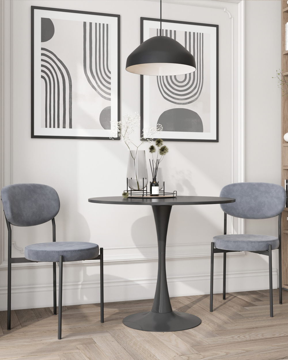 Стул Бриф SN велюр серый